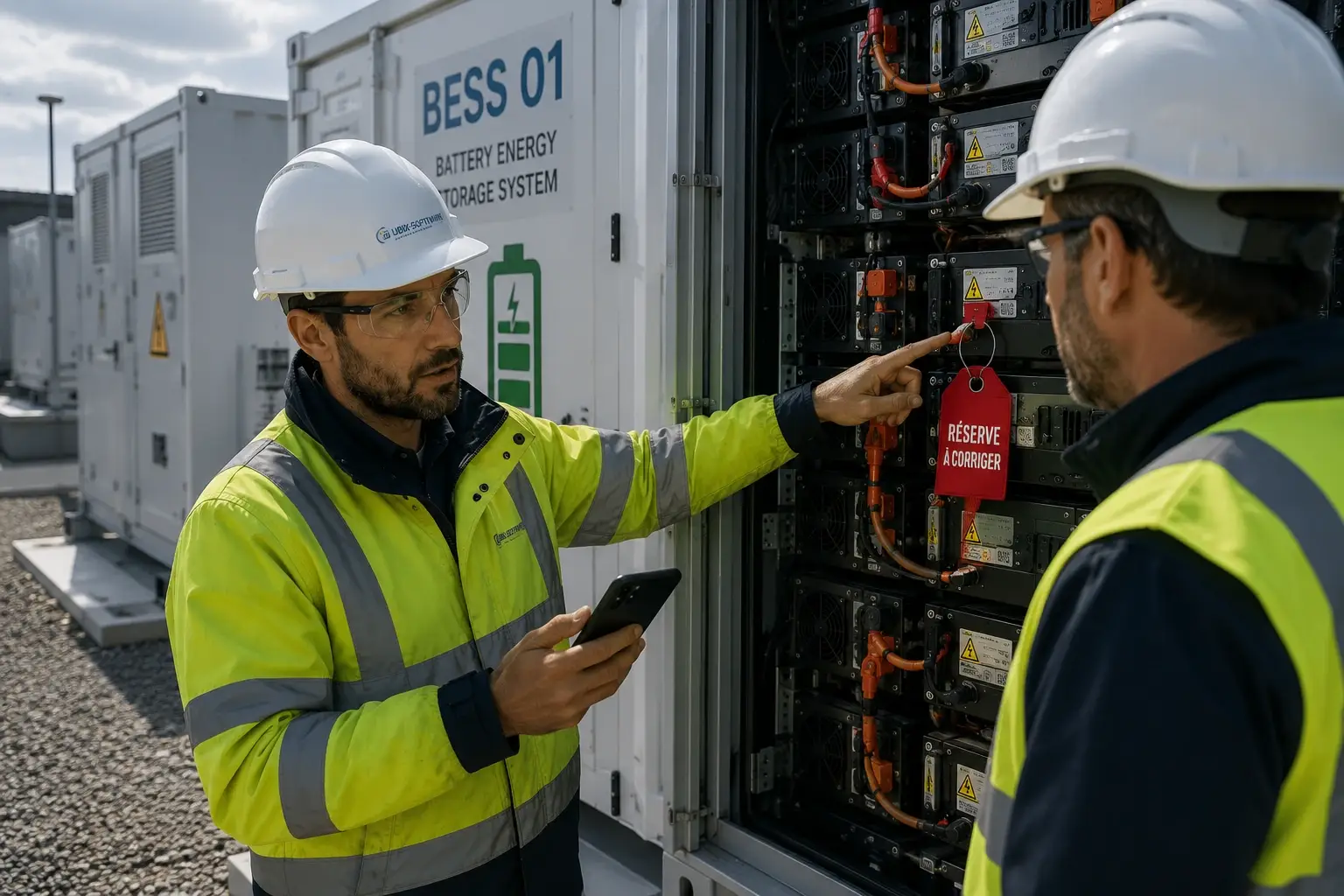 Levée des réserves chantier avec suivi des non-conformités et corrections sur projet énergétique