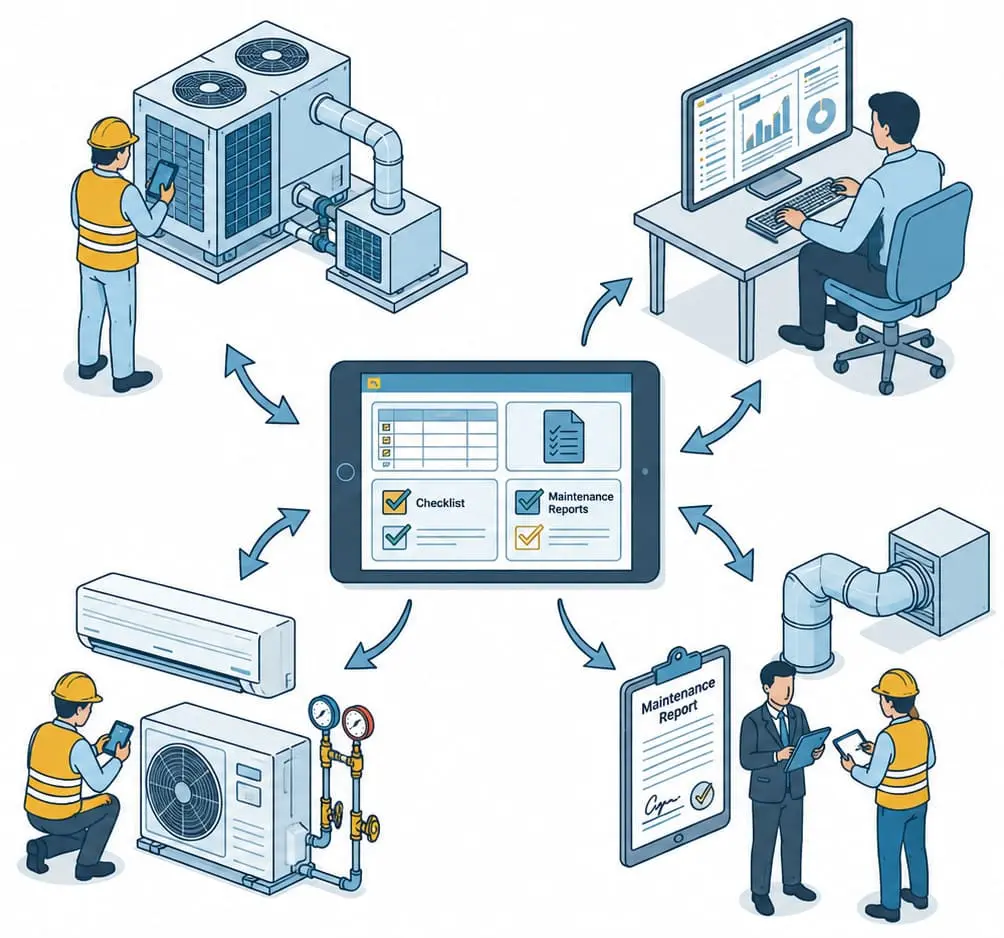 Logiciel de suivi de chantier CVC — UBIX-SOFTWARE