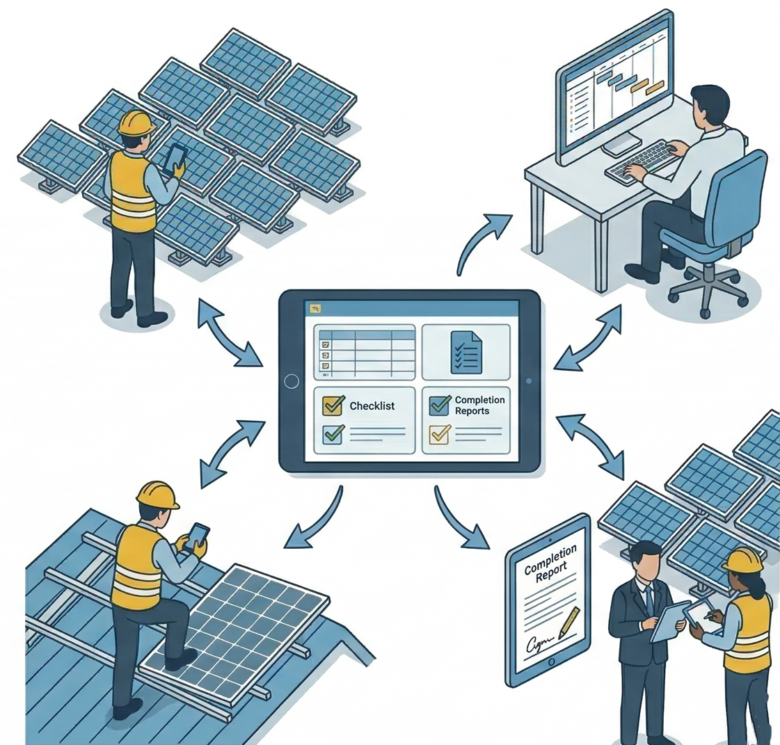 Logiciel de suivi de chantier photovoltaïque — UBIX-SOFTWARE